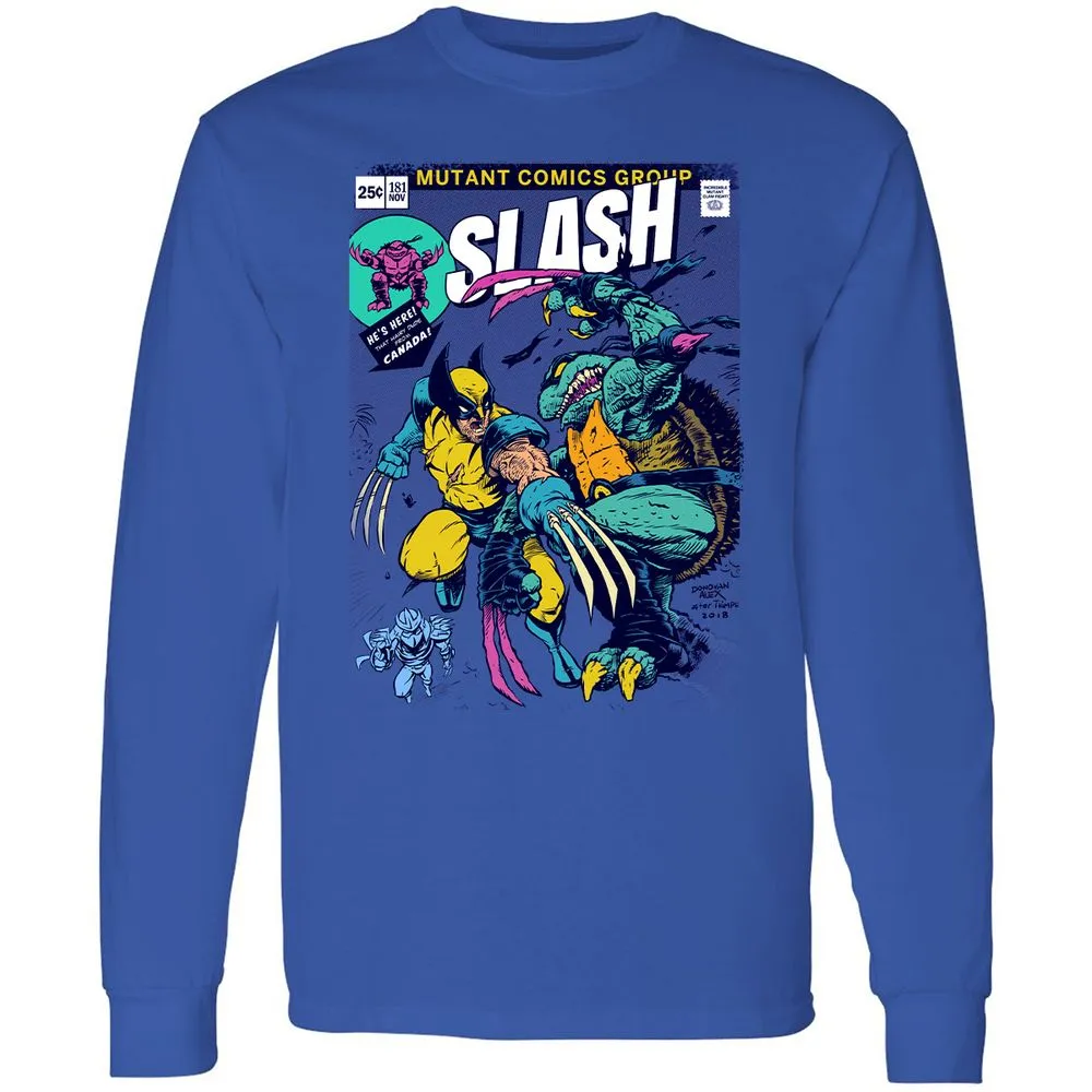 Long Sleeve T-Shirt - 43VRKSCS - Royal - 4