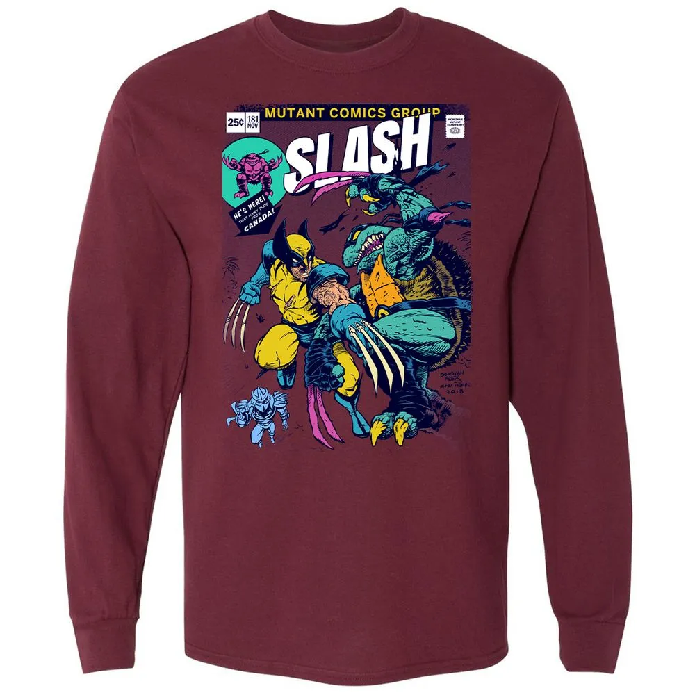 Long Sleeve T-Shirt - 43VRKSCS - Maroon - 11