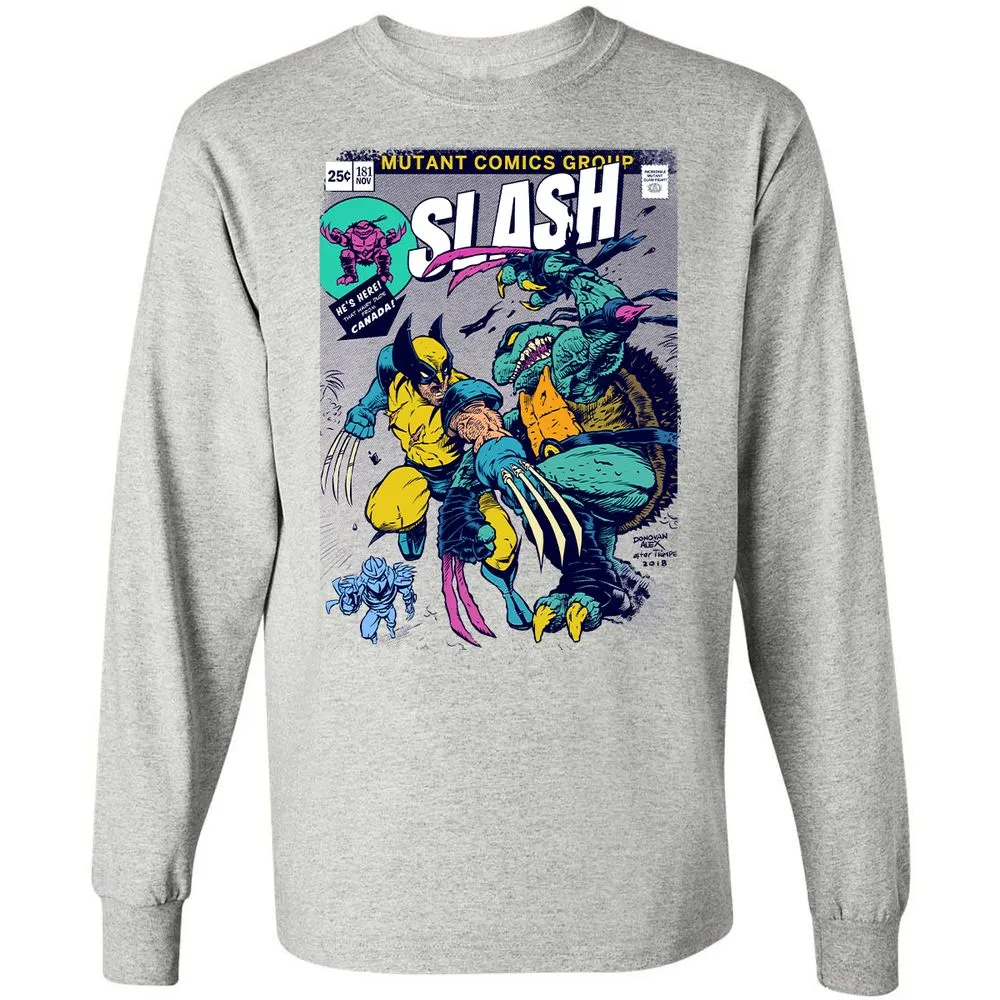 Long Sleeve T-Shirt - 43VRKSCS - Ash - 5
