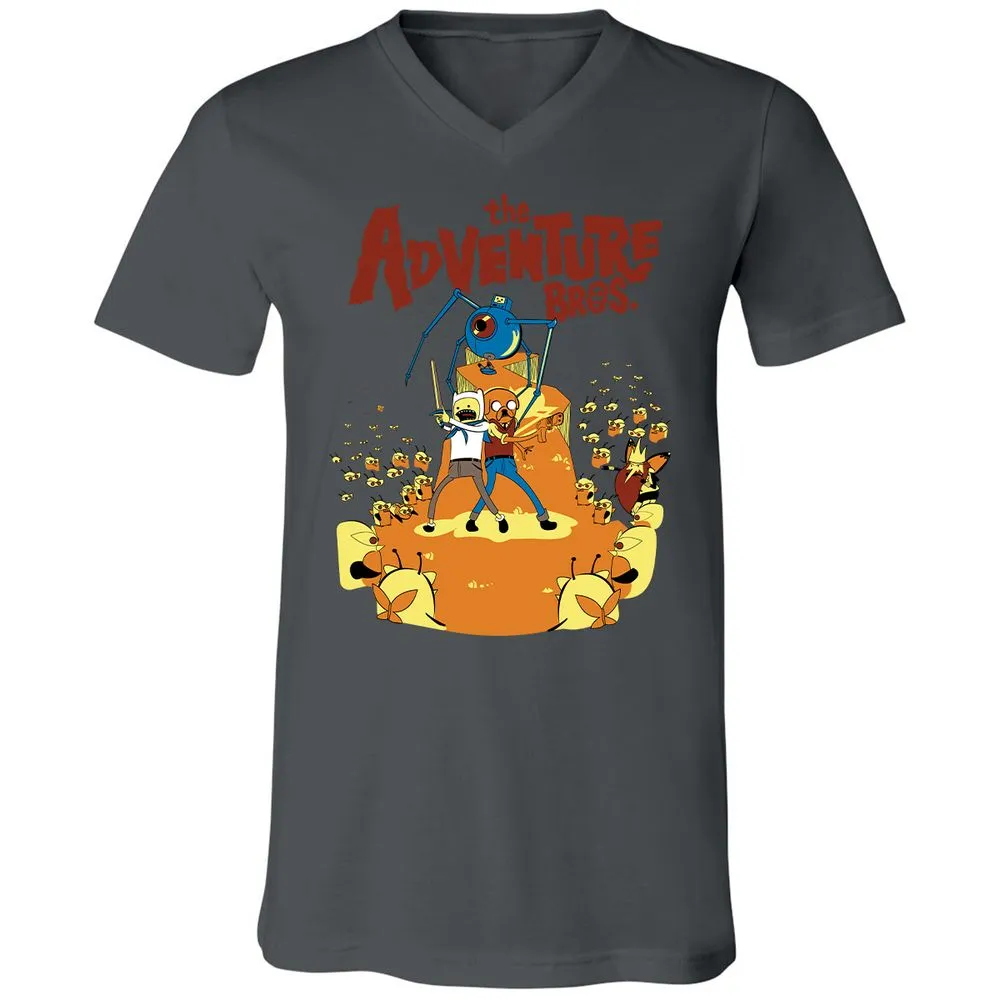 Unisex V-Neck T-Shirt - 6MTN8LAS - Asphalt - 12