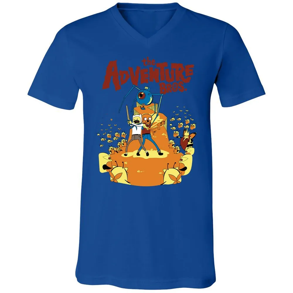 Unisex V-Neck T-Shirt - 6MTN8LAS - True Royal - 4