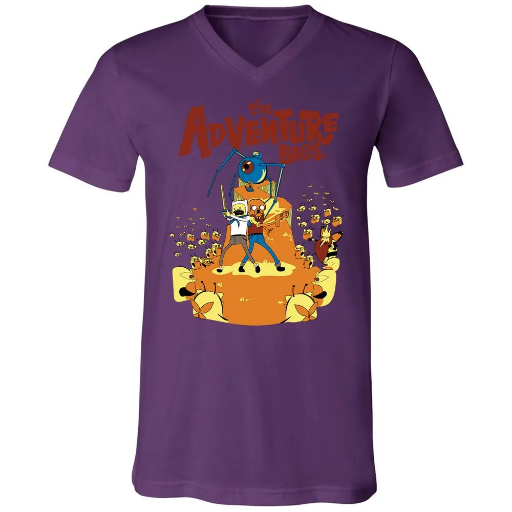 Unisex V-Neck T-Shirt - 6MTN8LAS - Team Purple - 2