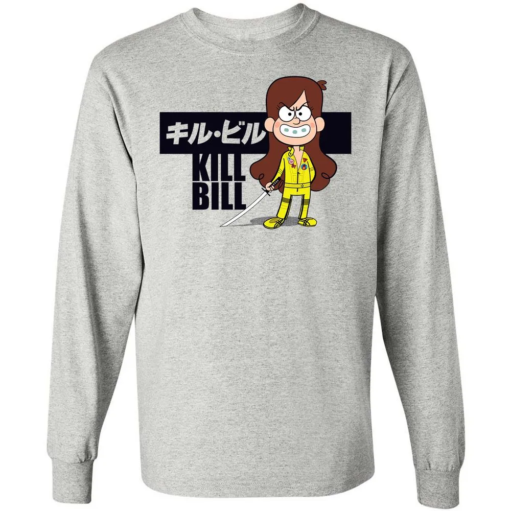 Long Sleeve T-Shirt - AZZCV97V - Ash - 5