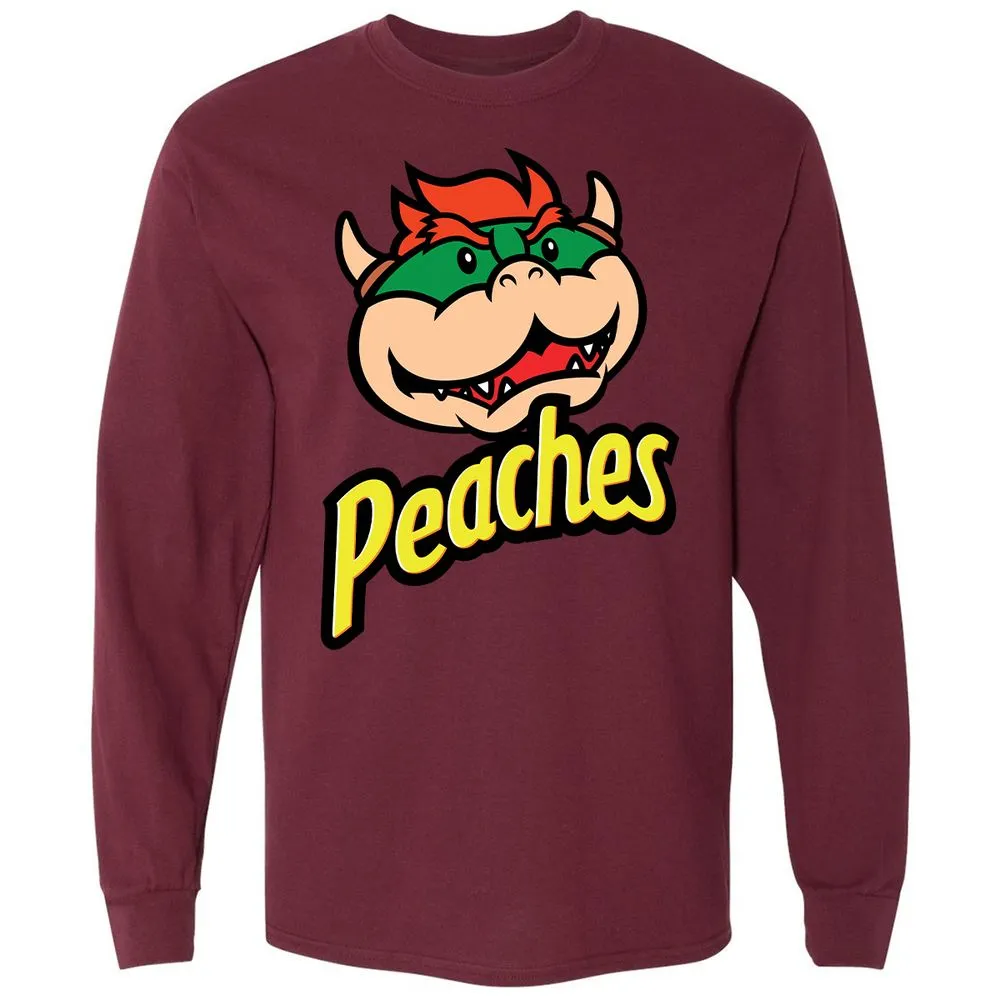 Long Sleeve T-Shirt - 8ZCTH6AK - Maroon - 11
