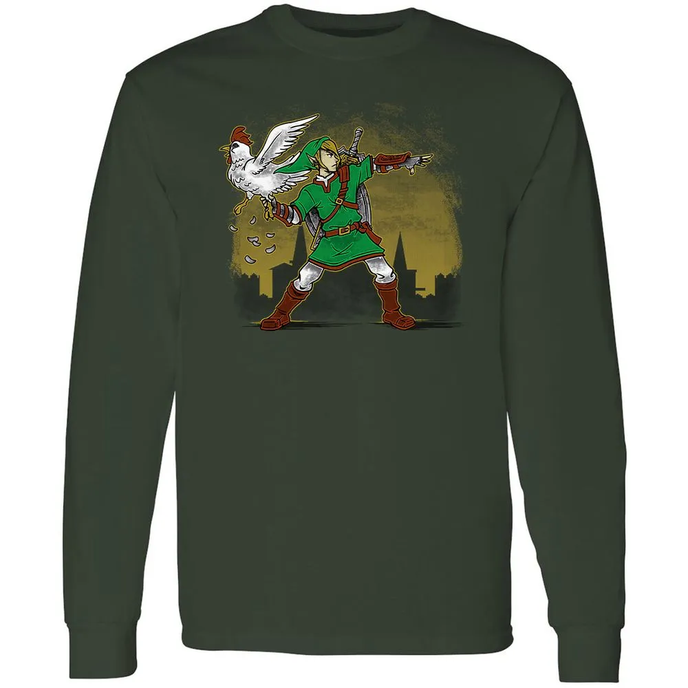 Long Sleeve T-Shirt - E6NVD2U5 - Forest Green - 8
