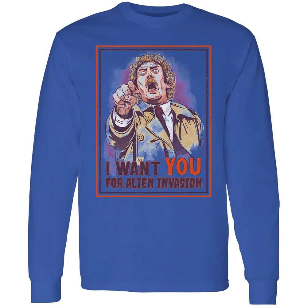Long Sleeve T-Shirt - 4XFCPS8T - Royal - 4