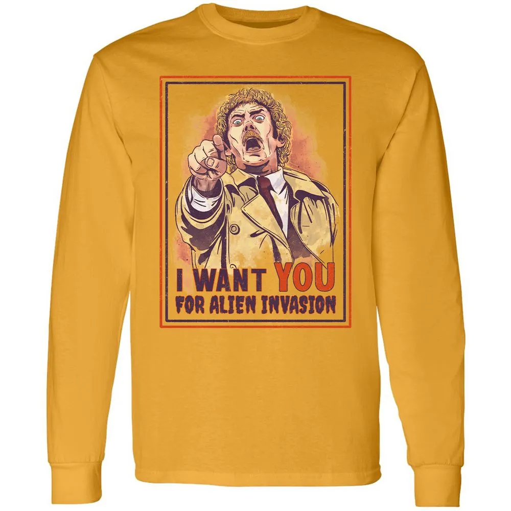 Long Sleeve T-Shirt - 4XFCPS8T - Gold - 9