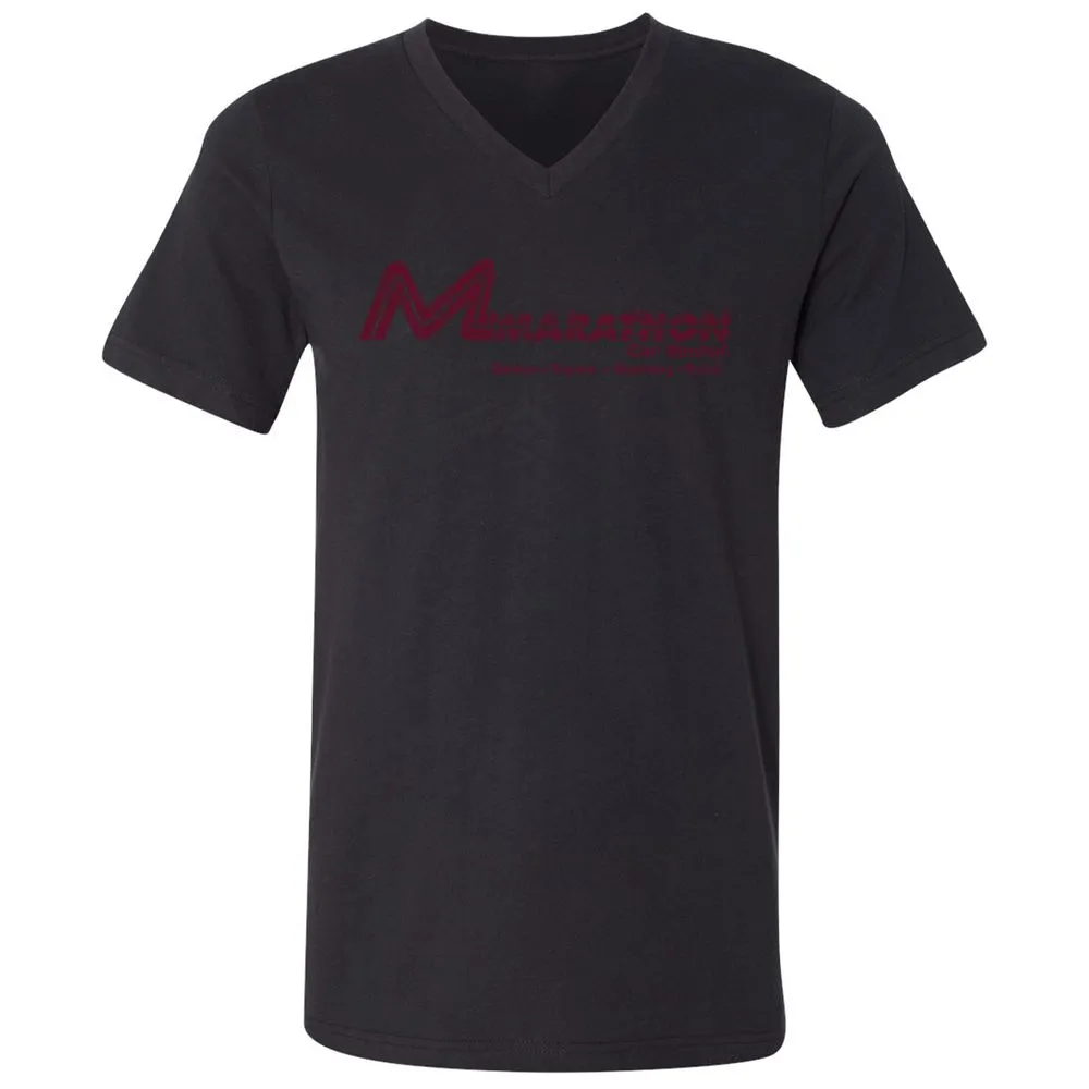 Unisex V-Neck T-Shirt - L6JBT89W - Black - 16