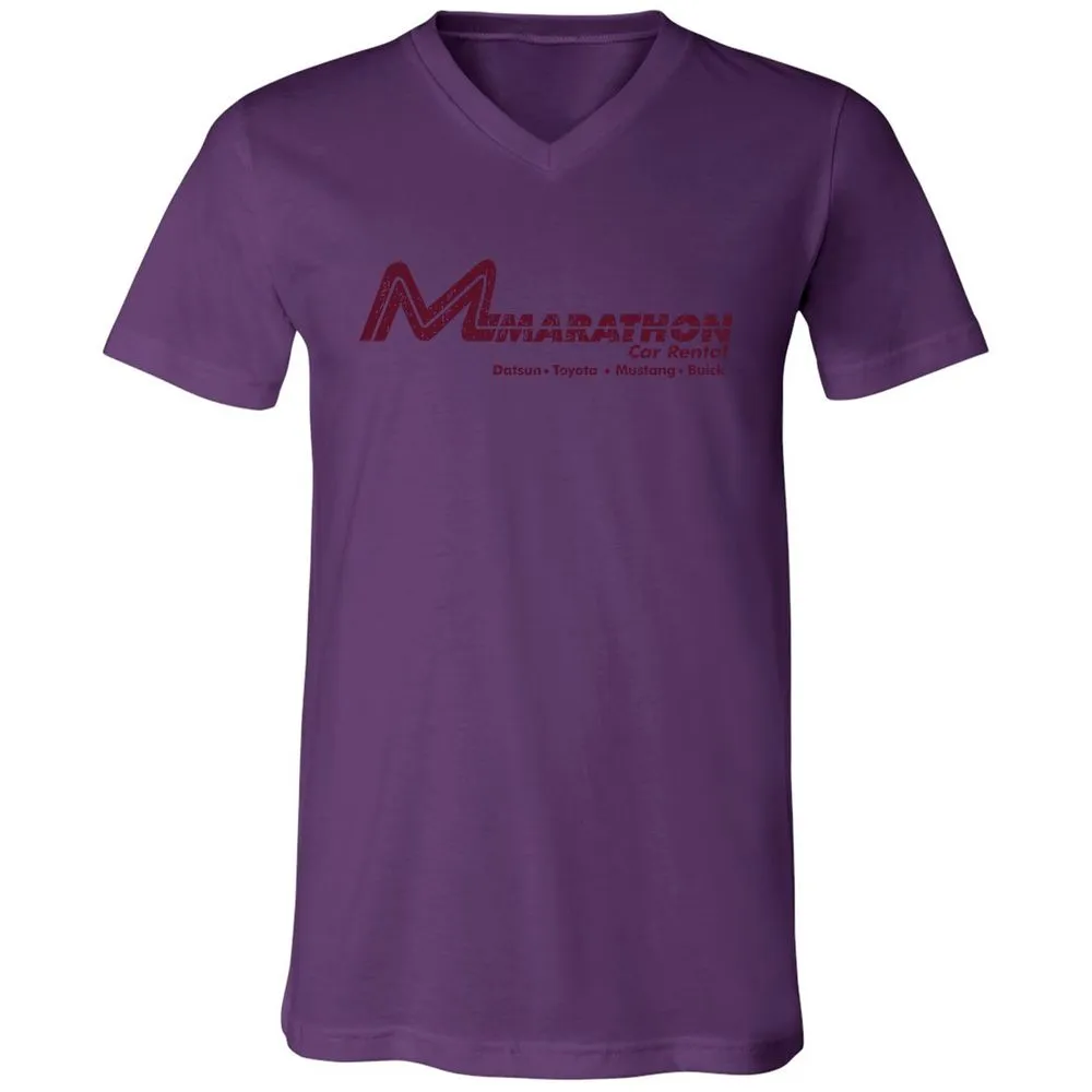 Unisex V-Neck T-Shirt - L6JBT89W - Team Purple - 2