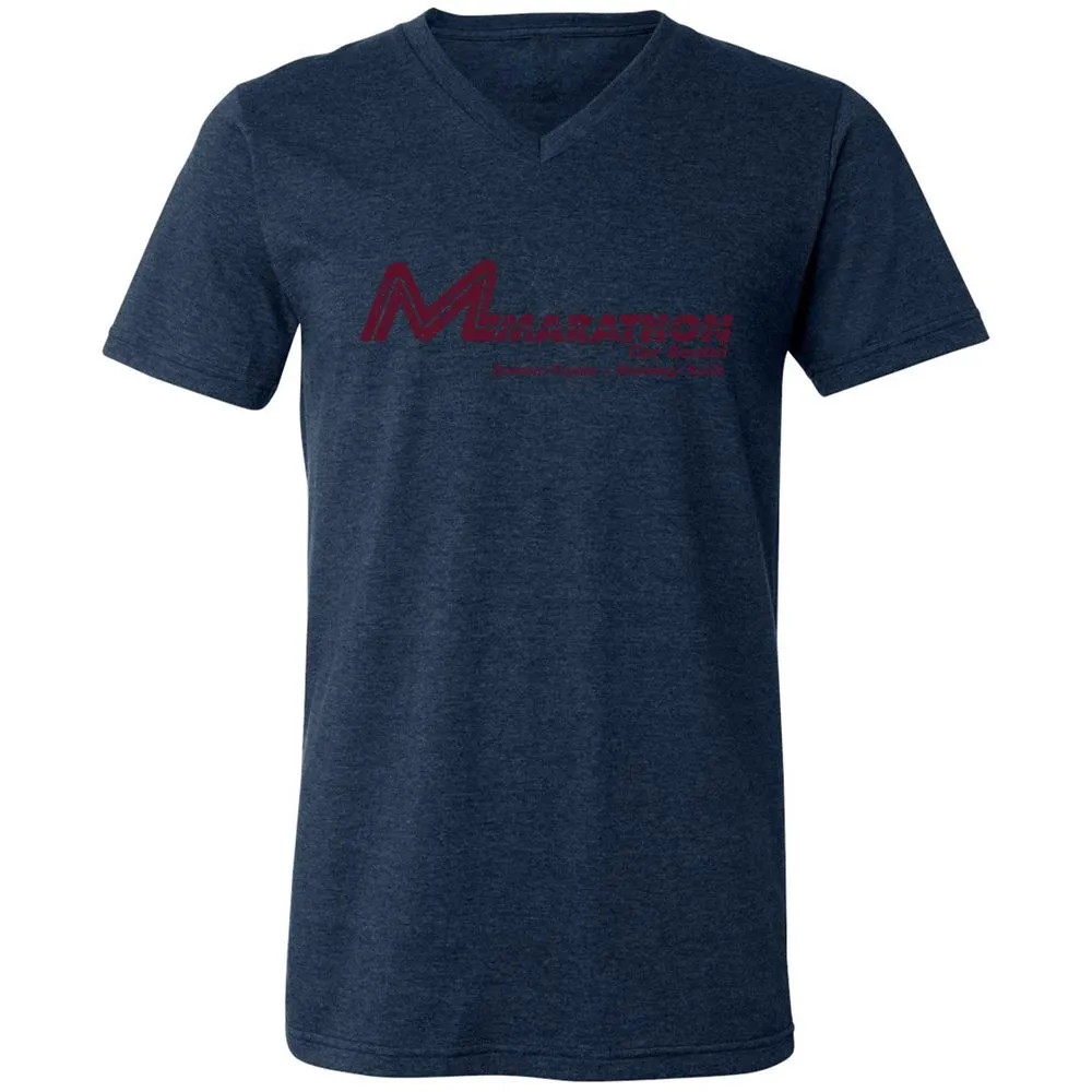 Unisex V-Neck T-Shirt - L6JBT89W - Heather Navy - 15