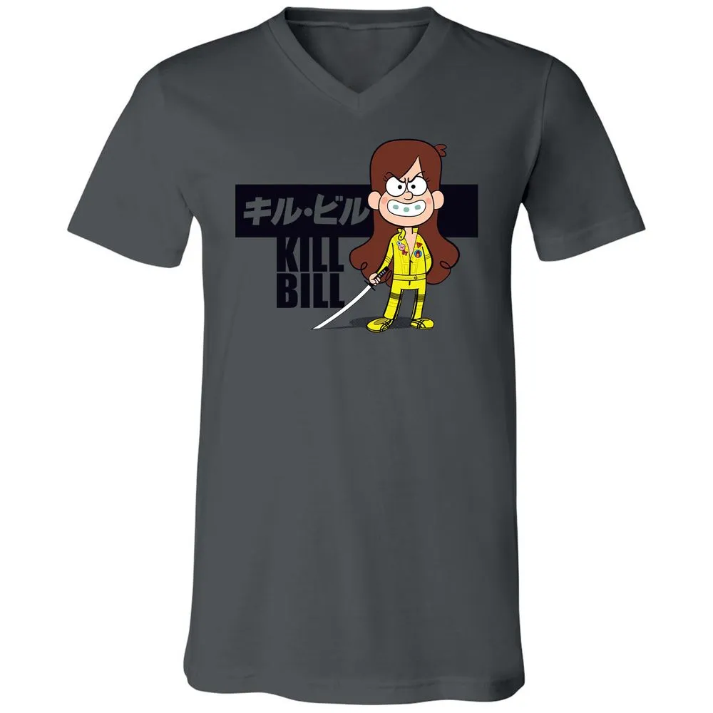 Unisex V-Neck T-Shirt - ZT8ZPWPS - Asphalt - 12