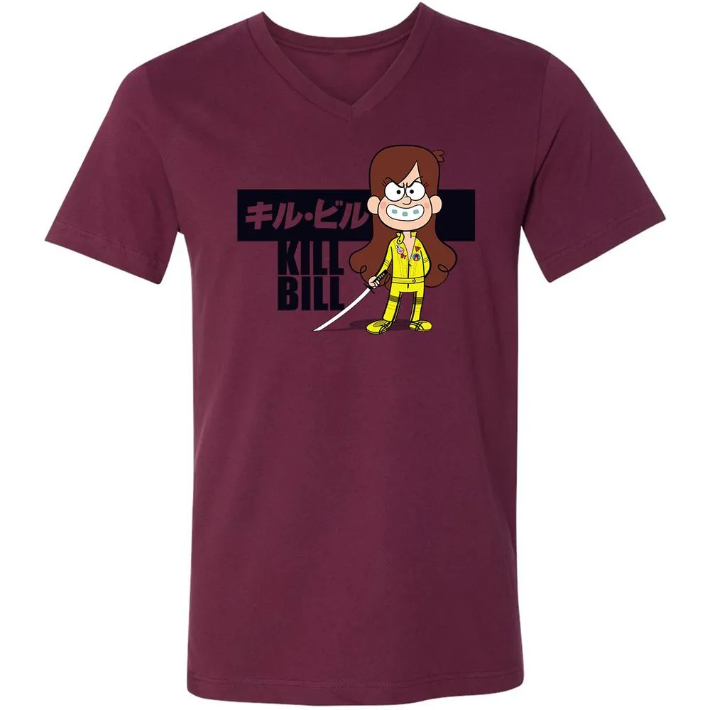 Unisex V-Neck T-Shirt - ZT8ZPWPS - Maroon - 6