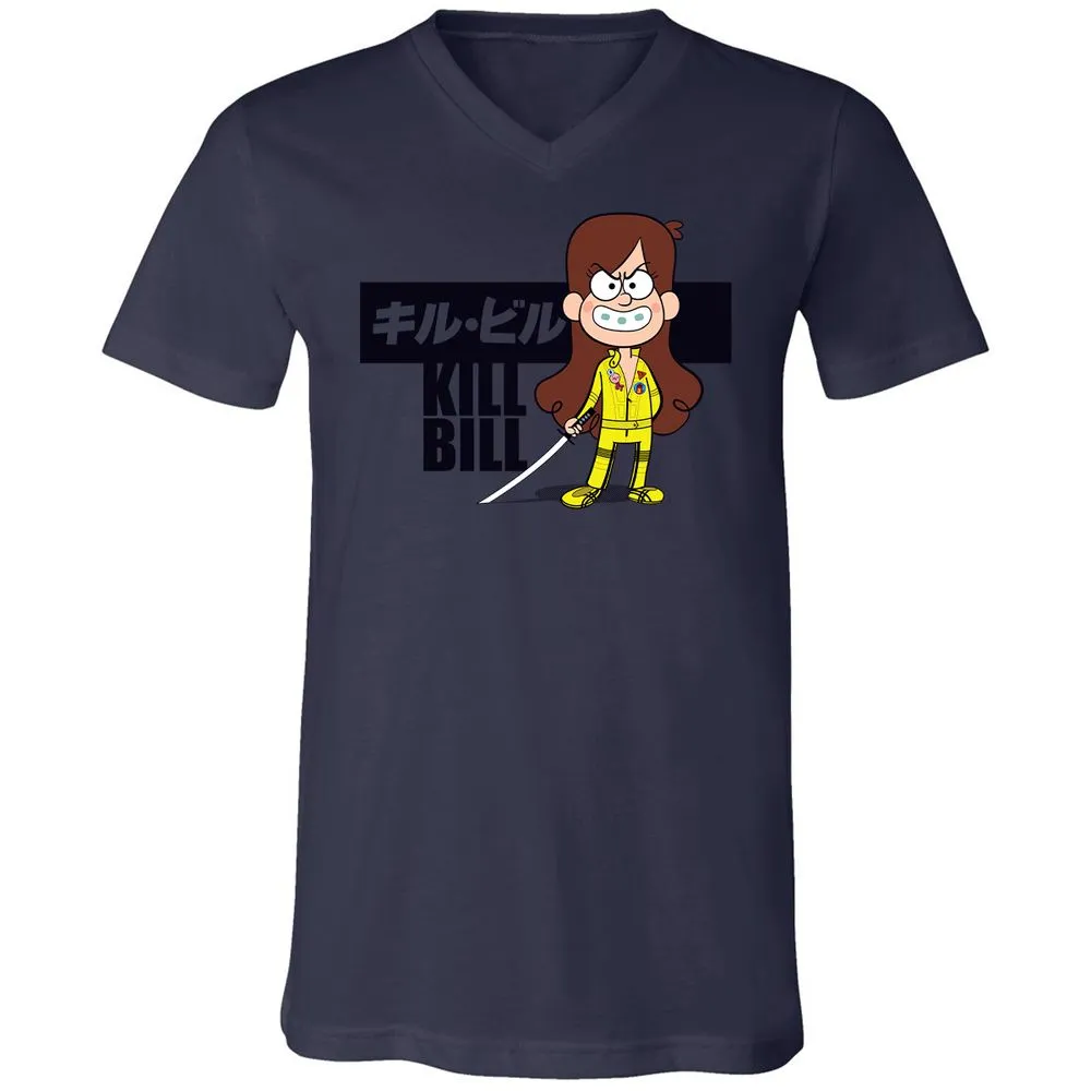 Unisex V-Neck T-Shirt - ZT8ZPWPS - Navy - 9