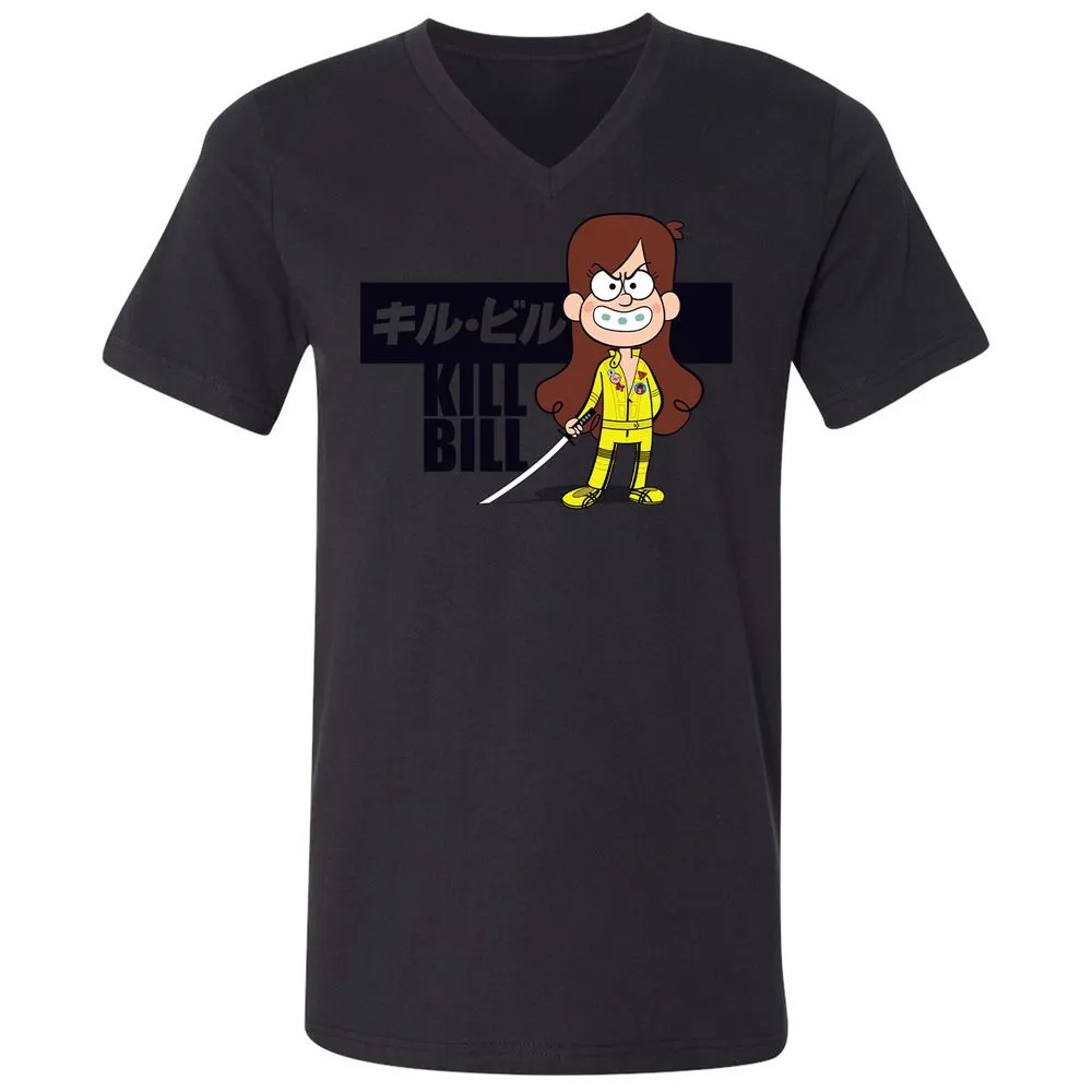 Unisex V-Neck T-Shirt - ZT8ZPWPS - Black - 16