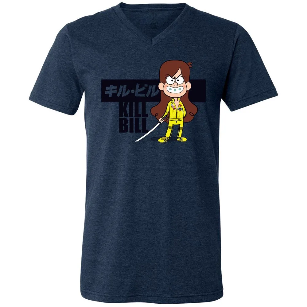 Unisex V-Neck T-Shirt - ZT8ZPWPS - Heather Navy - 15