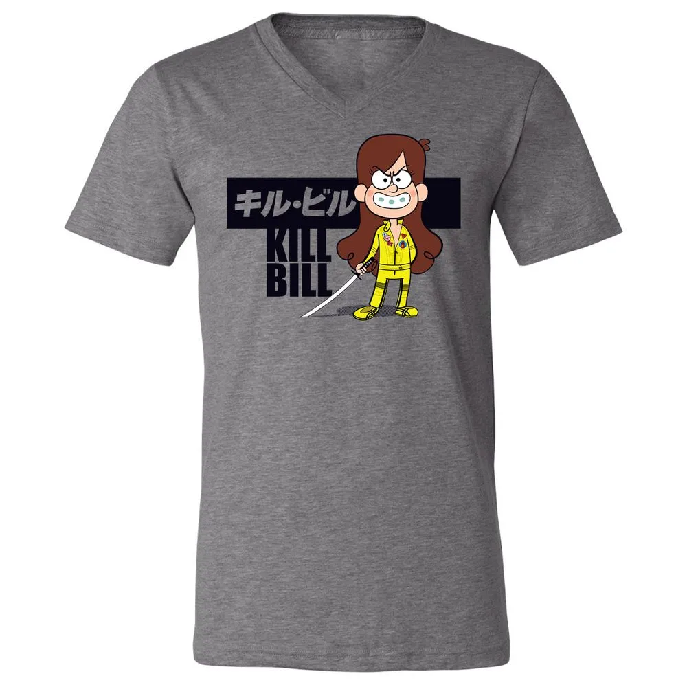 Unisex V-Neck T-Shirt - ZT8ZPWPS - Deep Heather - 13