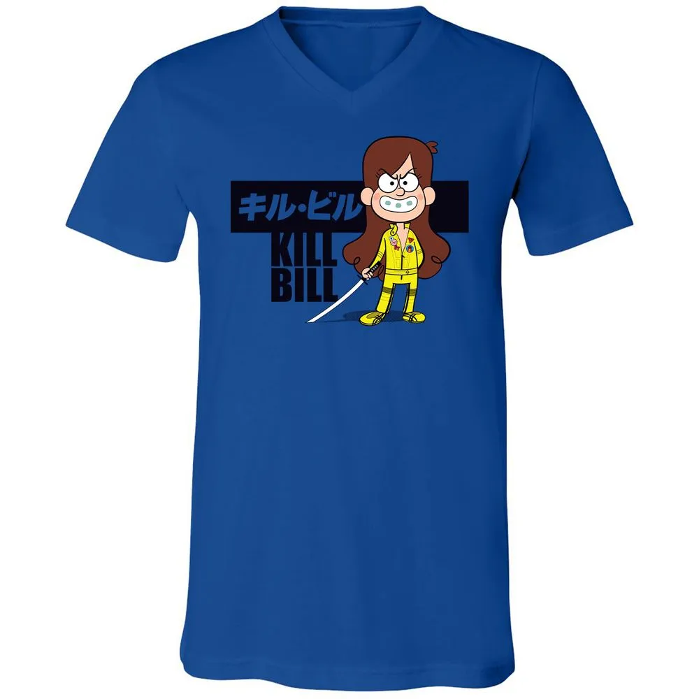 Unisex V-Neck T-Shirt - ZT8ZPWPS - True Royal - 4