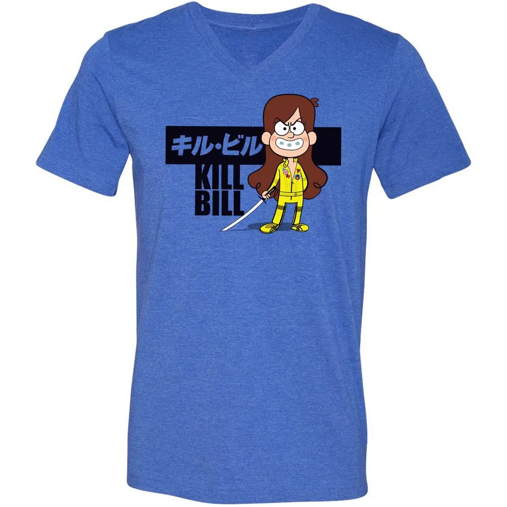 Unisex V-Neck T-Shirt - ZT8ZPWPS - Heather True Royal - 14