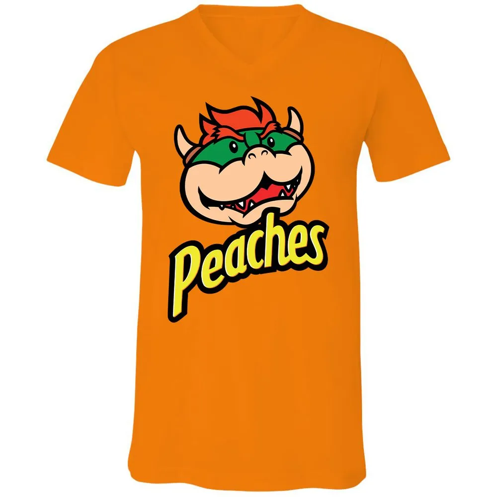 Unisex V-Neck T-Shirt - NE9RVFNF - Orange - 11