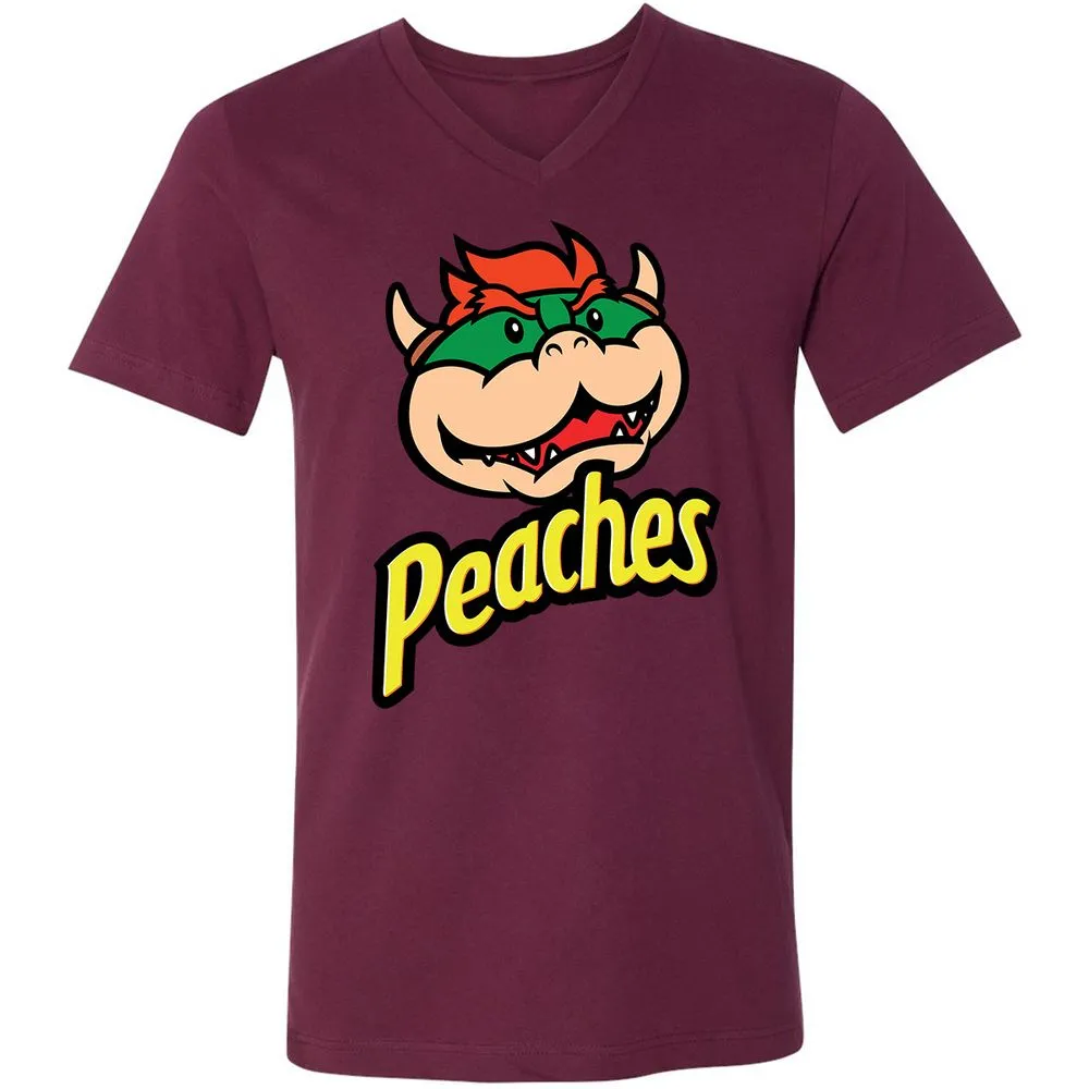 Unisex V-Neck T-Shirt - NE9RVFNF - Maroon - 6