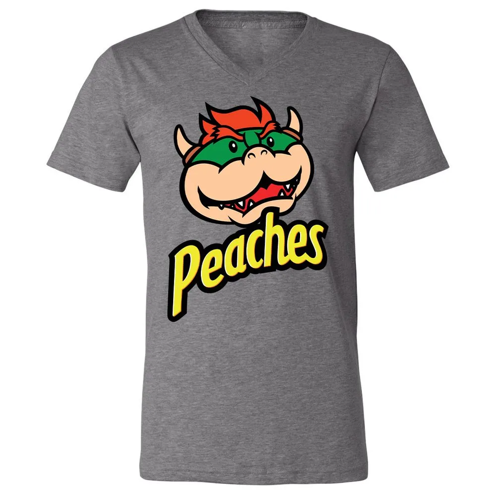 Unisex V-Neck T-Shirt - NE9RVFNF - Deep Heather - 13