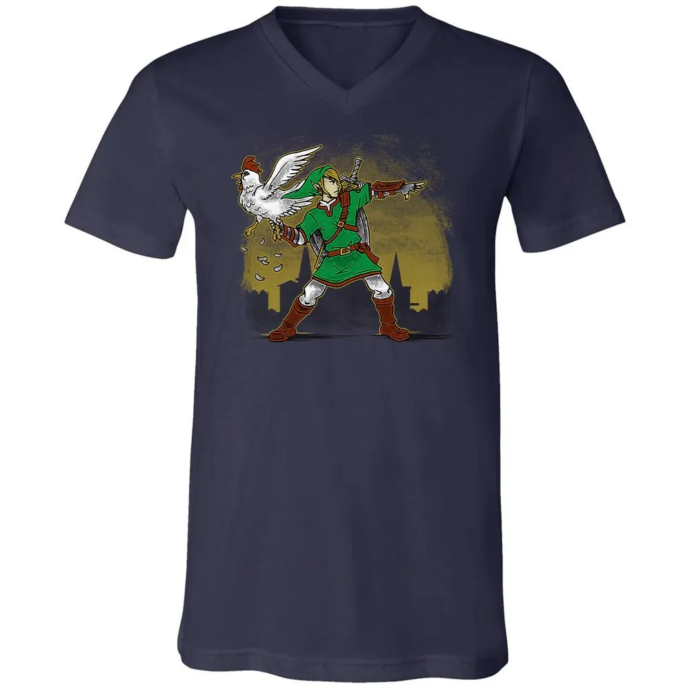 Unisex V-Neck T-Shirt - 22X2TYXZ - Navy - 9