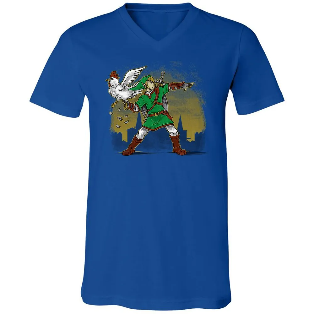 Unisex V-Neck T-Shirt - 22X2TYXZ - True Royal - 4
