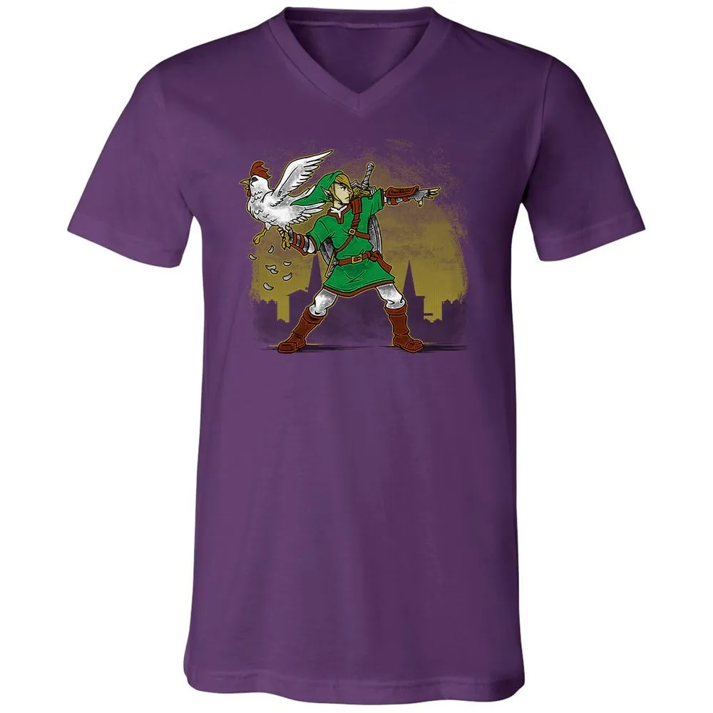 Unisex V-Neck T-Shirt - 22X2TYXZ - Team Purple - 2
