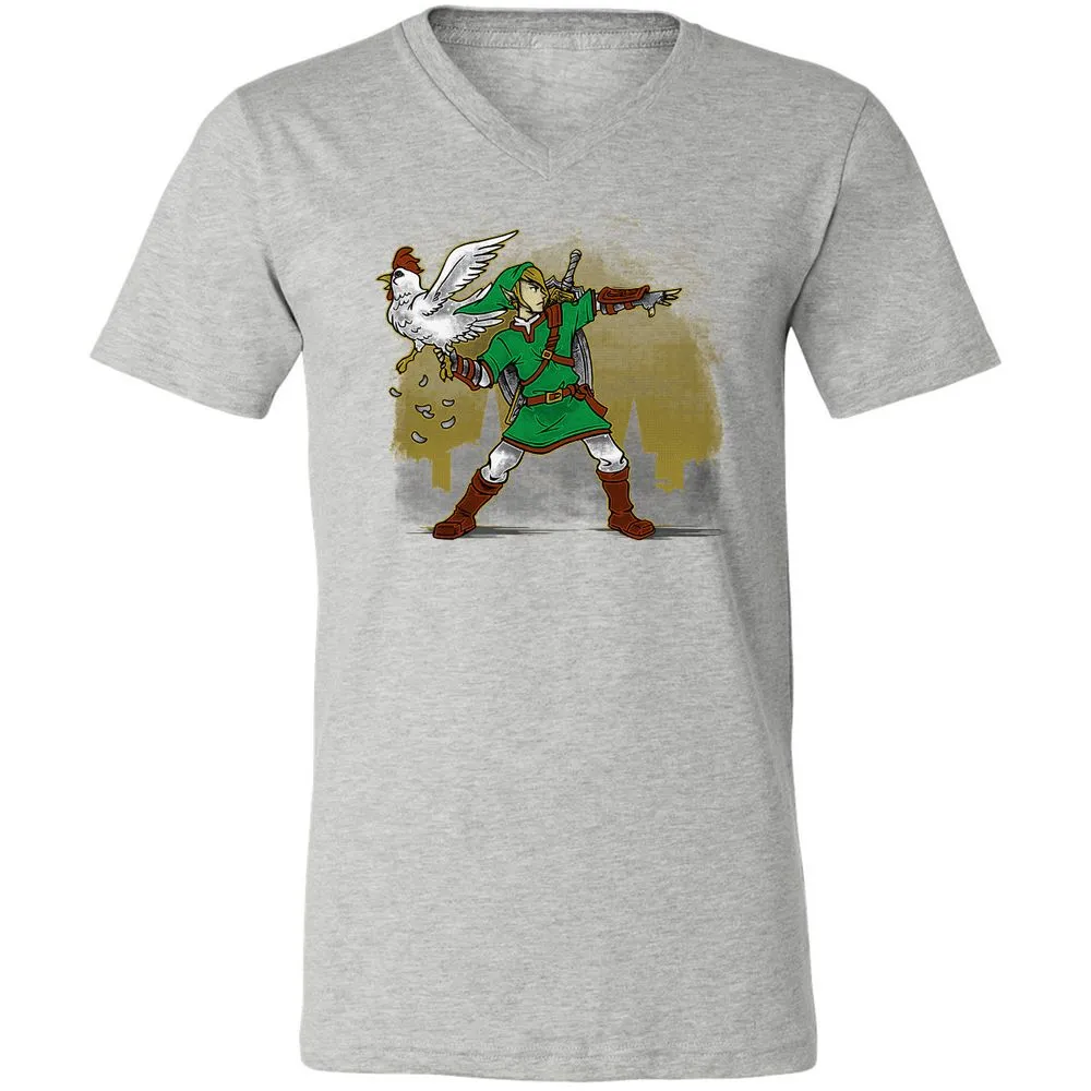 Unisex V-Neck T-Shirt - 22X2TYXZ - Athletic Heather - 7