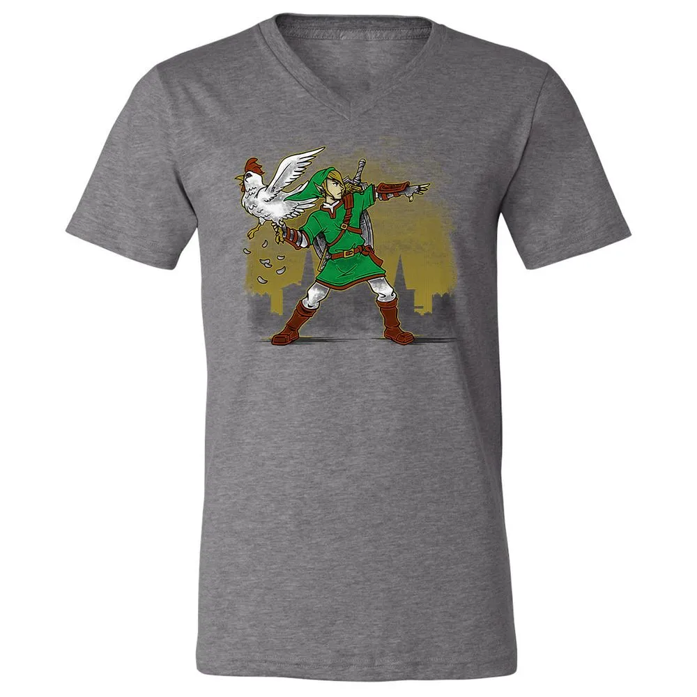 Unisex V-Neck T-Shirt - 22X2TYXZ - Deep Heather - 13