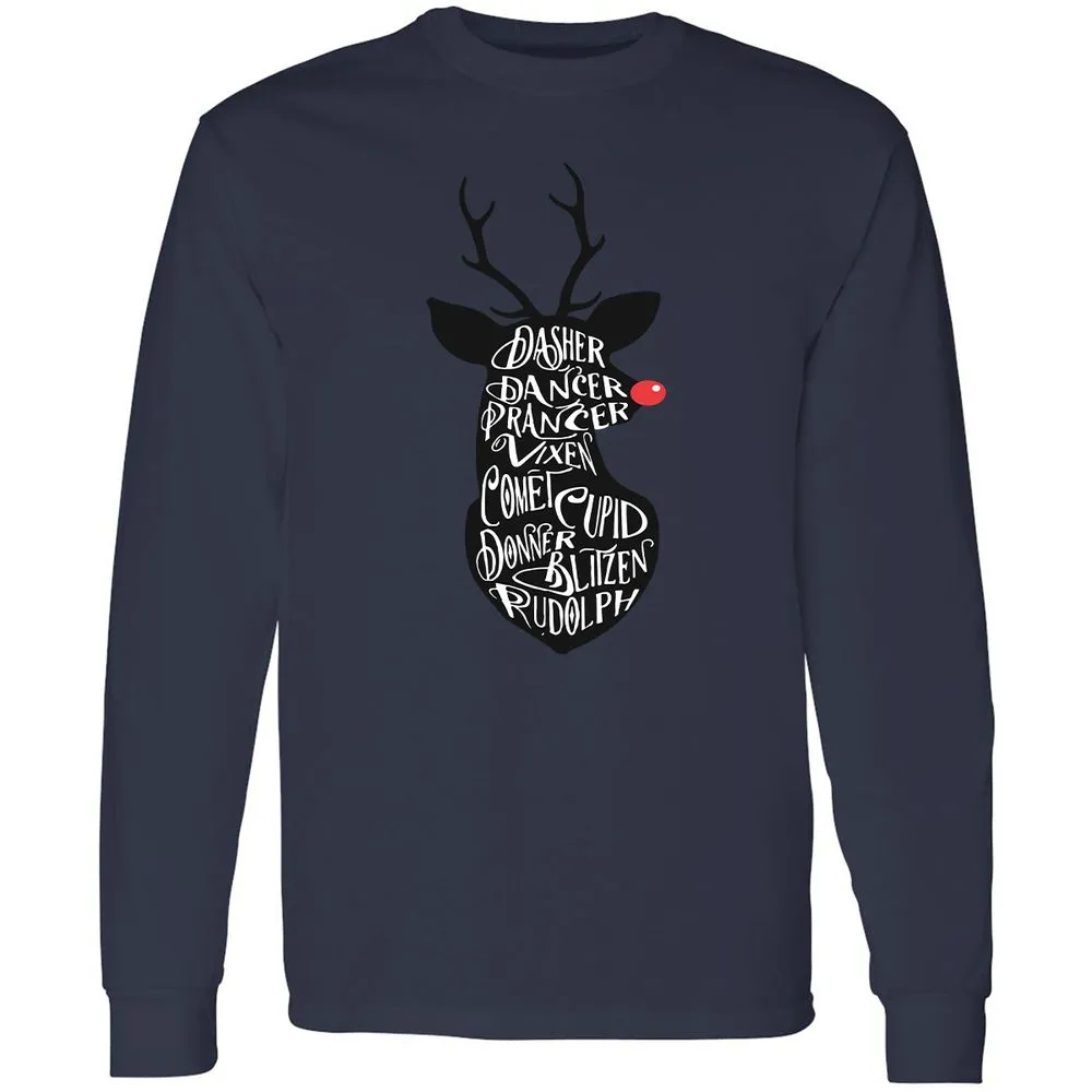 Long Sleeve T-Shirt - 48WQH1PK - Navy - 12