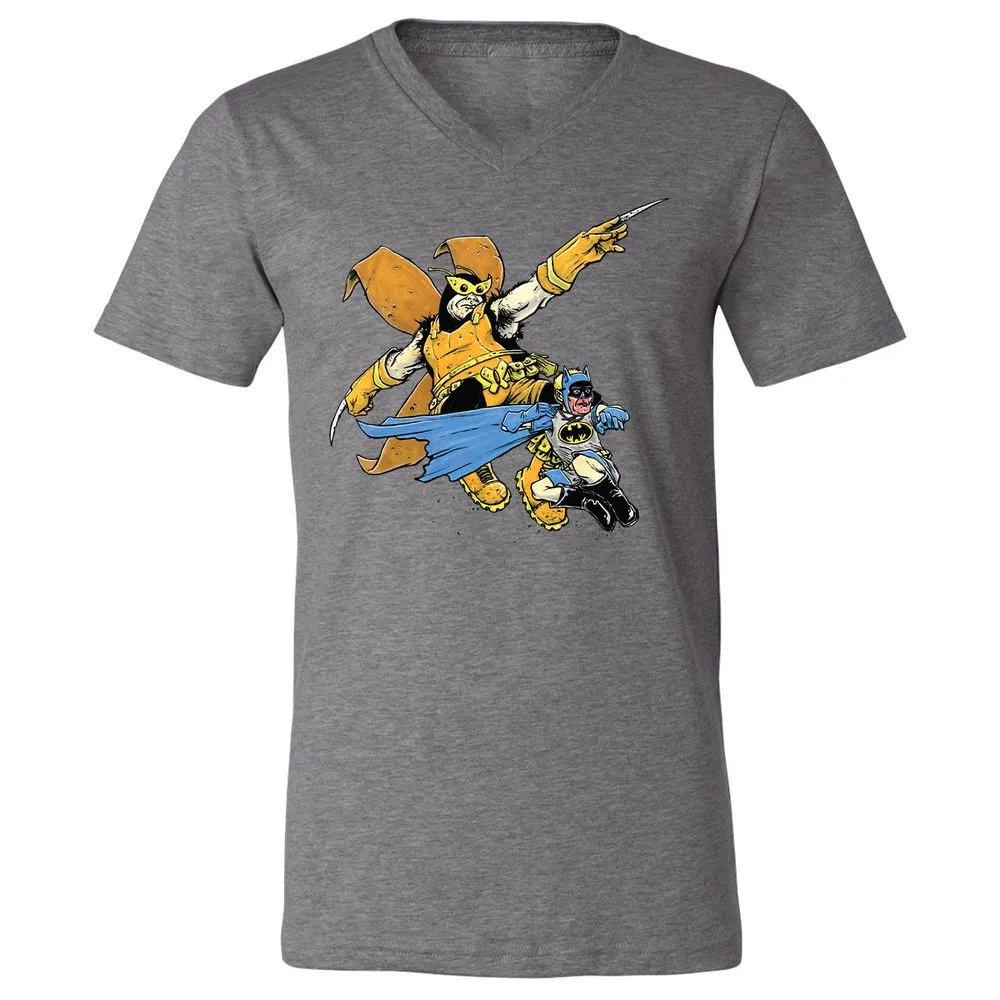 Unisex V-Neck T-Shirt - 97K9RF4C - Deep Heather - 13