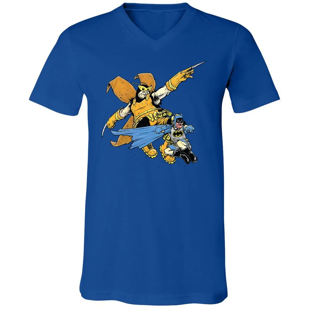 Unisex V-Neck T-Shirt - 97K9RF4C - True Royal - 4