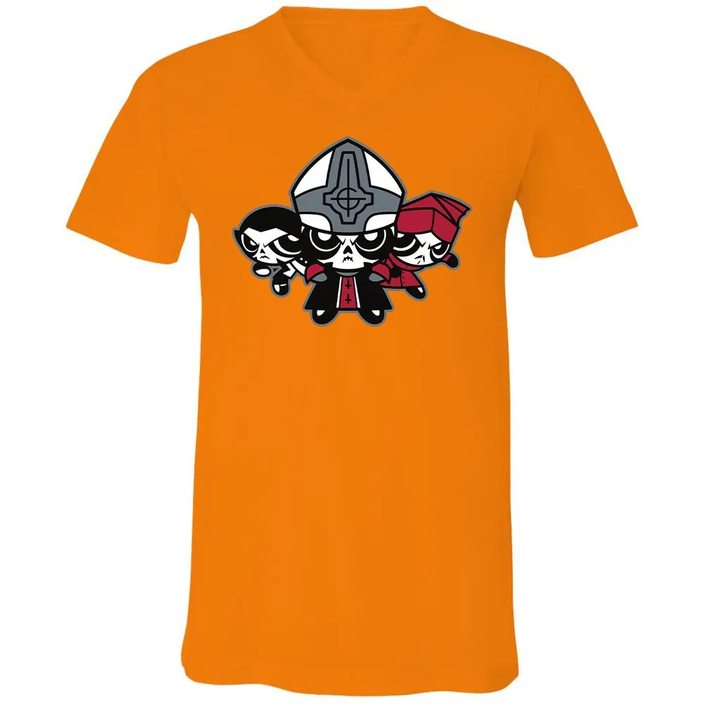 Unisex V-Neck T-Shirt - A5WJEP5Z - Orange - 11