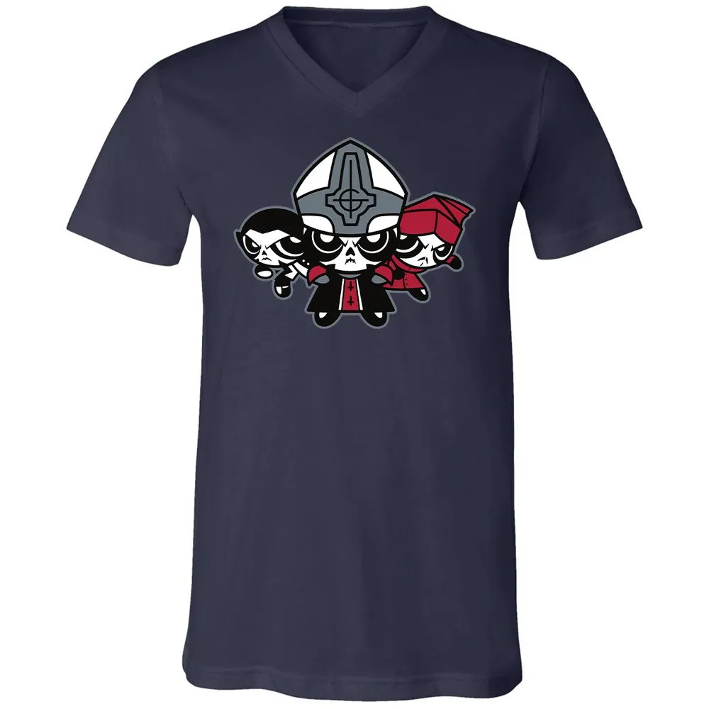 Unisex V-Neck T-Shirt - A5WJEP5Z - Navy - 9