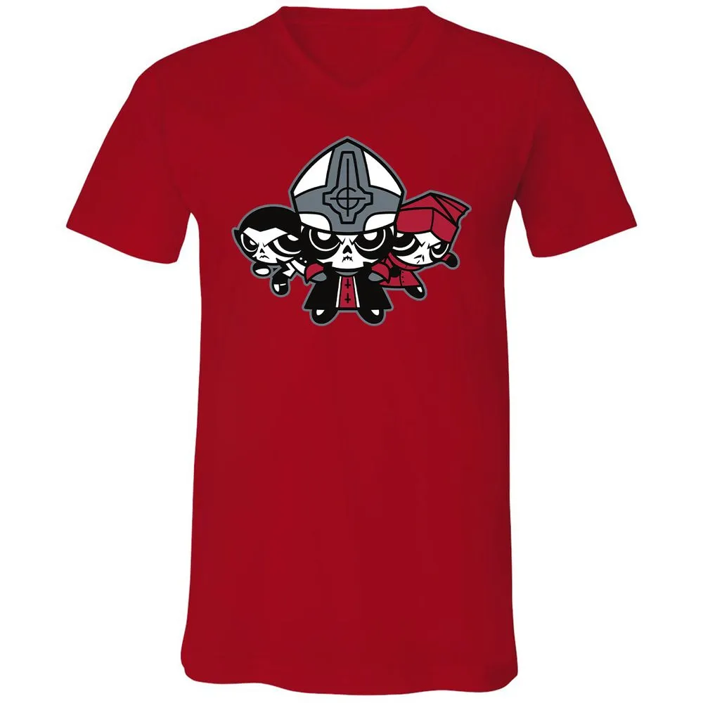 Unisex V-Neck T-Shirt - A5WJEP5Z - Red - 3