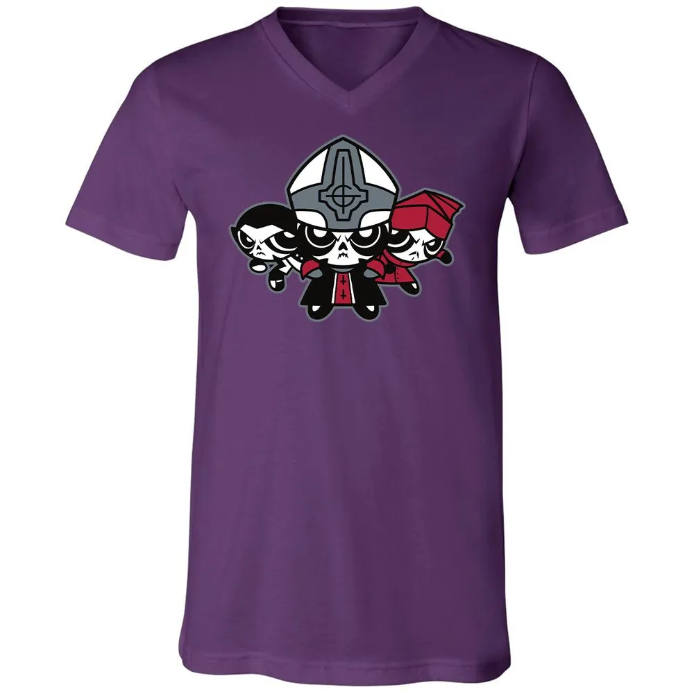 Unisex V-Neck T-Shirt - A5WJEP5Z - Team Purple - 2