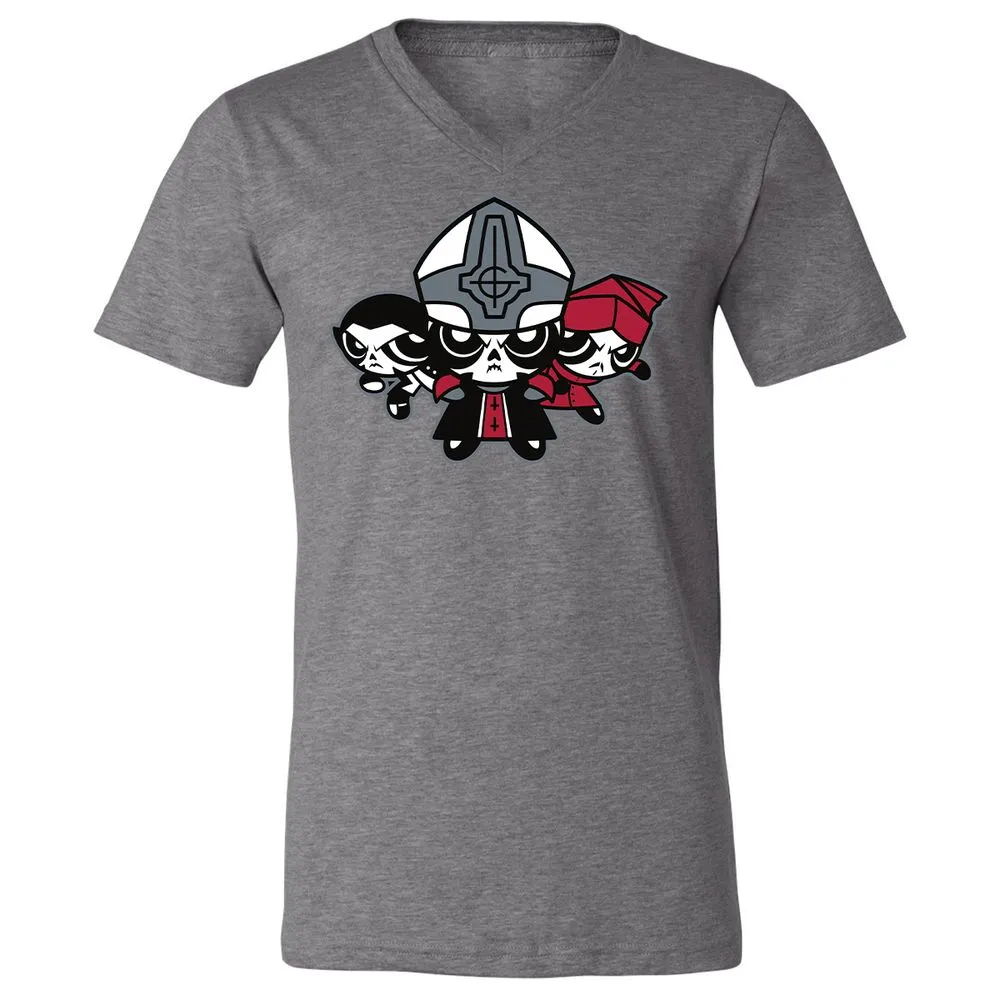 Unisex V-Neck T-Shirt - A5WJEP5Z - Deep Heather - 13