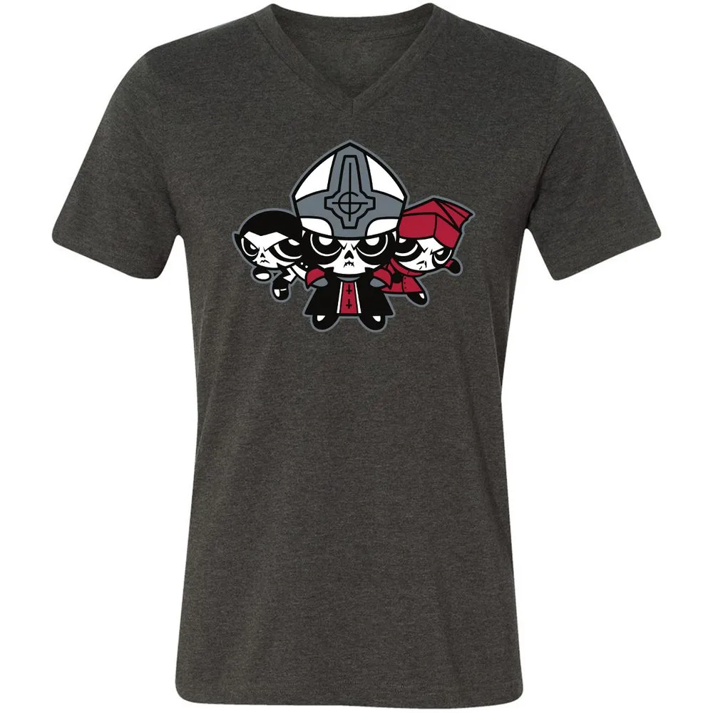 Unisex V-Neck T-Shirt - A5WJEP5Z - Dark Grey Heather - 8