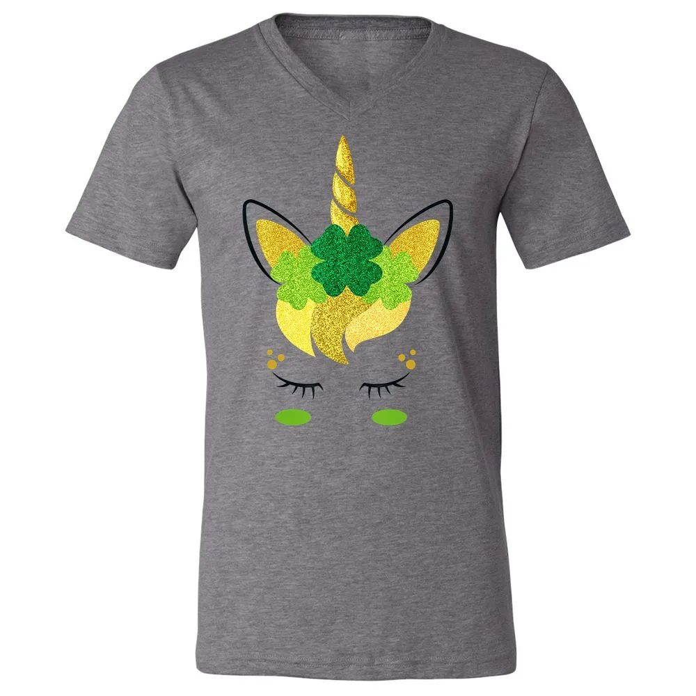 Unisex V-Neck T-Shirt - KAAFBGQR - Deep Heather - 13