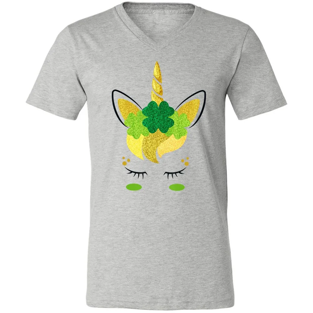 Unisex V-Neck T-Shirt - KAAFBGQR - Athletic Heather - 7