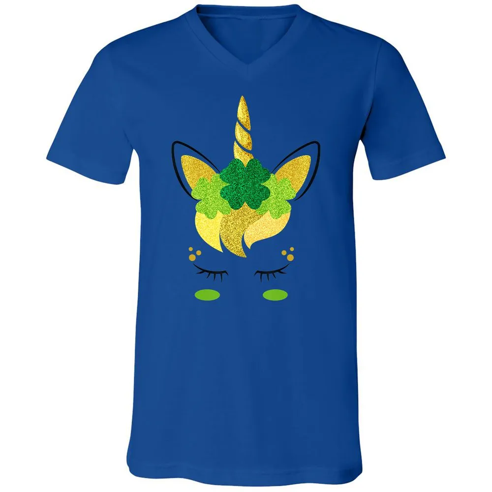 Unisex V-Neck T-Shirt - KAAFBGQR - True Royal - 4