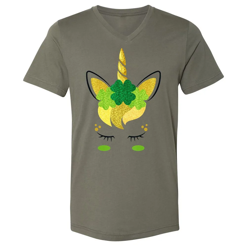 Unisex V-Neck T-Shirt - KAAFBGQR - Military Green - 10