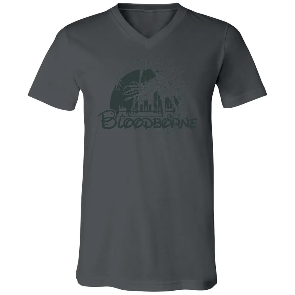 Unisex V-Neck T-Shirt - W3LCRZUH - Asphalt - 12