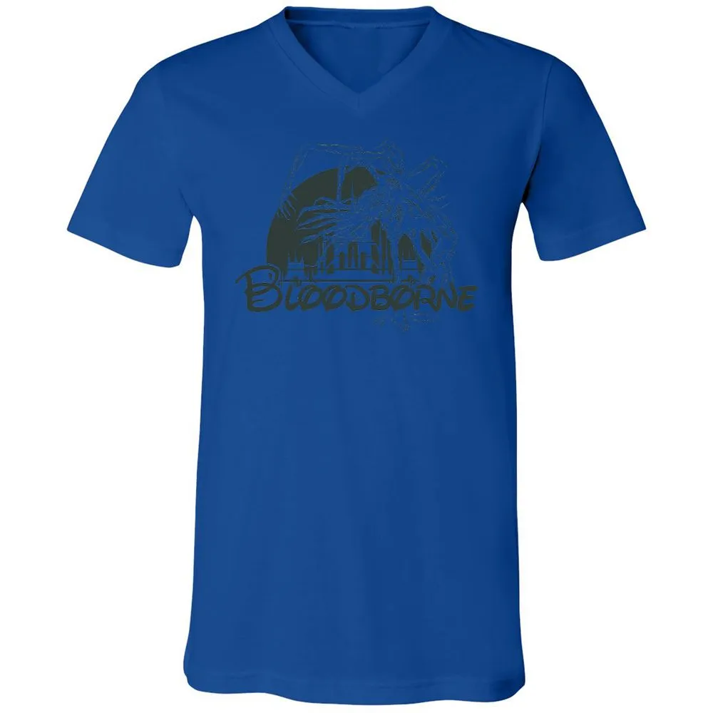 Unisex V-Neck T-Shirt - W3LCRZUH - True Royal - 4