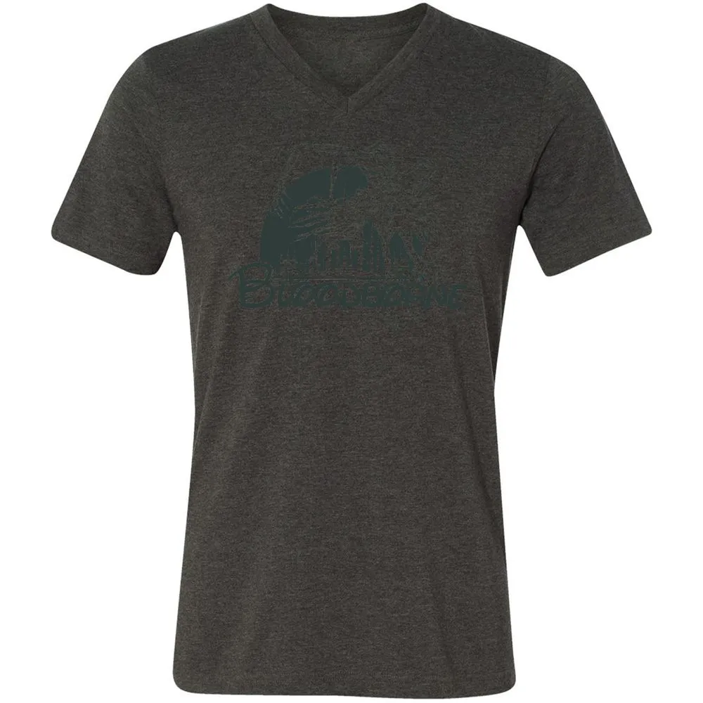 Unisex V-Neck T-Shirt - W3LCRZUH - Dark Grey Heather - 8