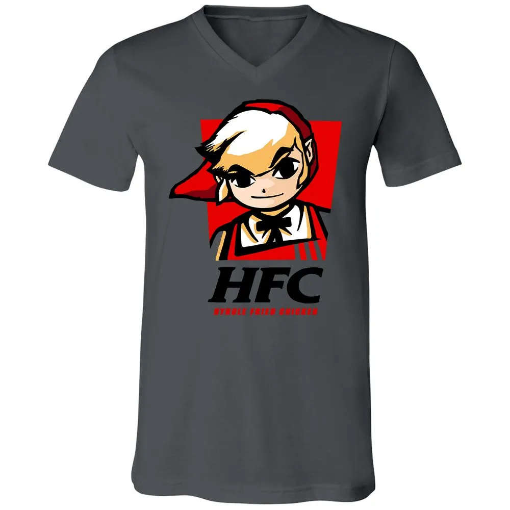 Unisex V-Neck T-Shirt - DGA8LWZX - Asphalt - 12