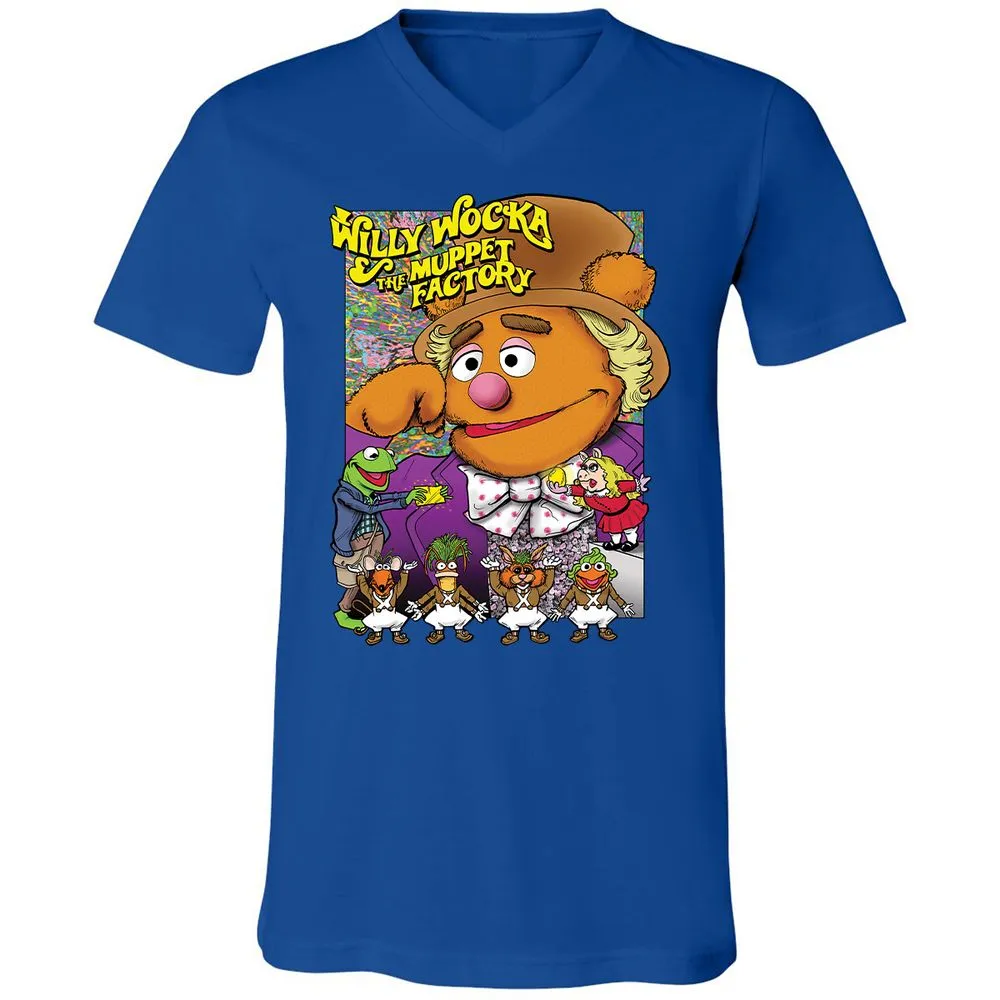 Unisex V-Neck T-Shirt - LDDGFJAD - True Royal - 4