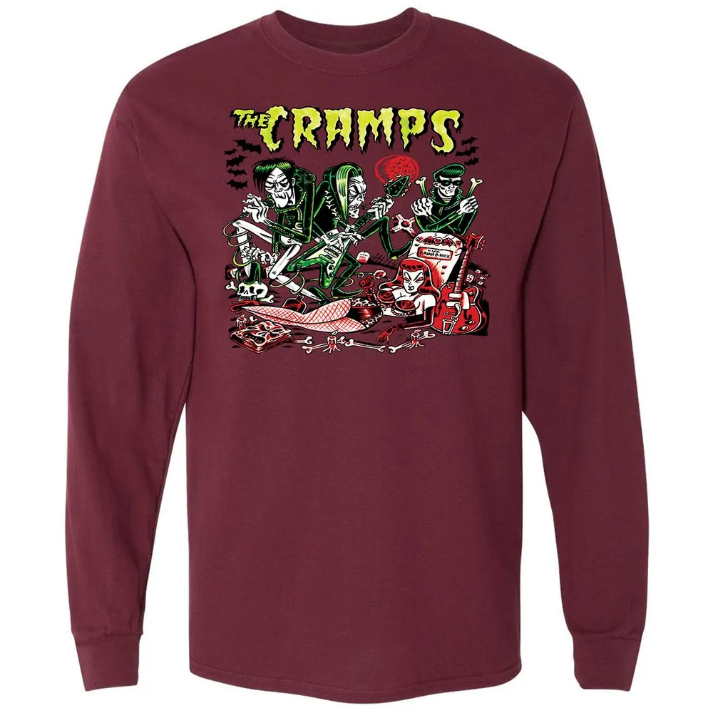 Long Sleeve T-Shirt - Z1FQWQGG - Maroon - 11