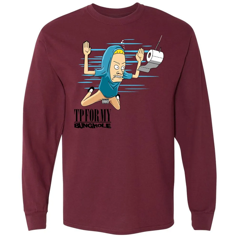 Long Sleeve T-Shirt - U16ZMFWJ - Maroon - 11